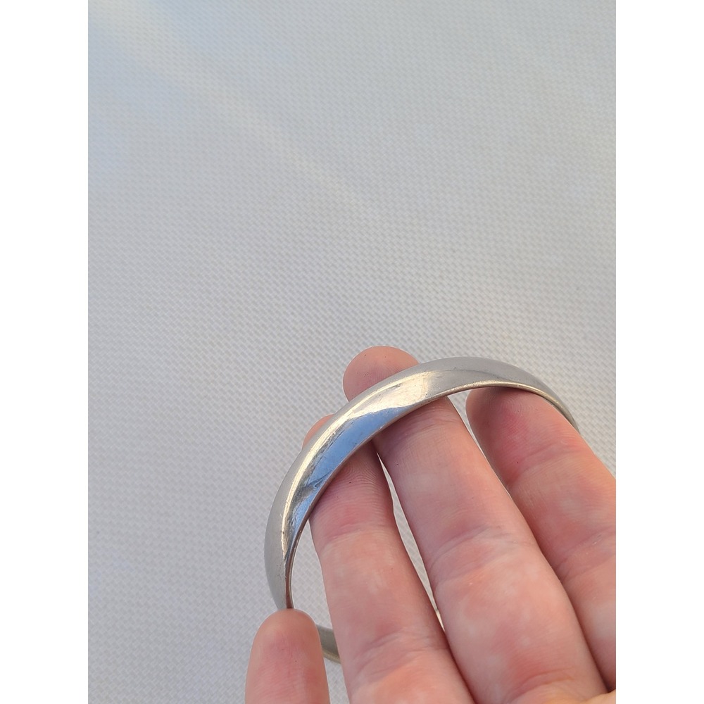 Monet Silver Tone Bangle bracelet - Picture 2 of 5